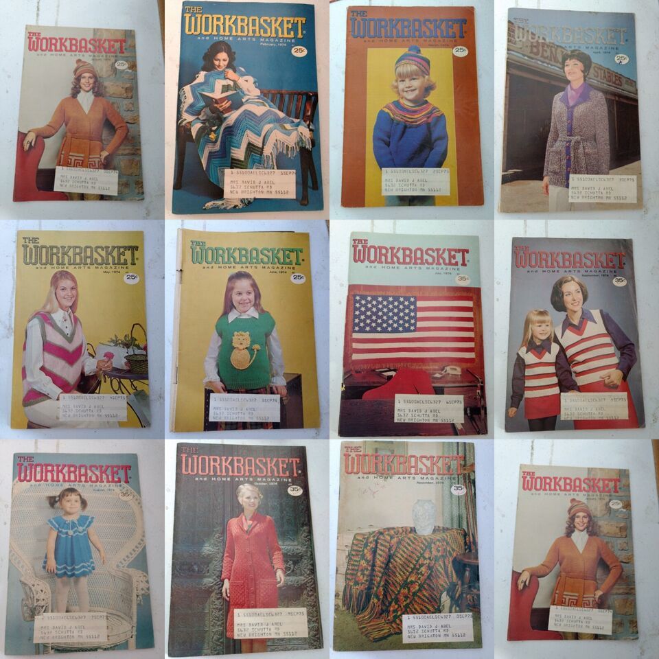 1974 11 Issues of The Workbasket Home &amp; Needlecraft  Booklets - $7.91