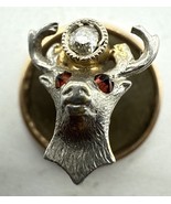 Elks BPOE 14k Unmarked Ruby Eye Diamond Chip Lapel Pin Antique/Vintage - $1,318.48 MXN