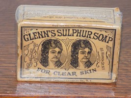 Vintage Glenn’s Sulphur Soap Empty Cardboard Box - $830.38 MXN