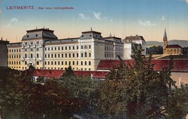LEITMERITZ CZECH REPUBLIC~JUSTIZGEBAUDE~1910 FJOS SCHWEITZER TINT PHOTO ... - $11.49