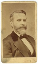 CIRCA 1870&#39;S CDV Handsome Older Distinguished Man With Beard Hall Chicago, IL - £9.58 GBP