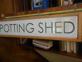 Great  Large Wood Sign   POTTING SHED  36.5&quot; x 8&quot; - £13.75 GBP