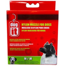 Dogit Soft Nylon Dog Muzzle Black Medium - $3.99