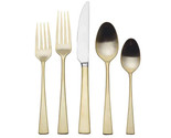 Mikasa Lucia Satin Gold 18/10 Stainless Steel 20-piece Flatware Set - £67.25 GBP