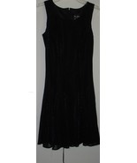 Womens Juniors 3/4 Be Smart Metallic Blue Black Semi-Formal Cocktail Dress - €16,14 EUR