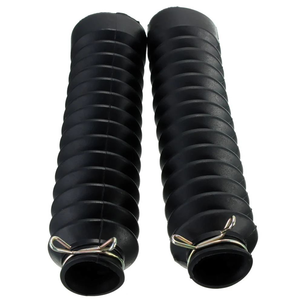 2pcs Dust Gaiters Boots Universal Dust Proof Sleeve Protector Rubber Motorcycle - £13.45 GBP