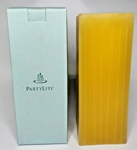 PartyLite 3 x 8 Square Pillar Candle New Box Yuzu &amp; Lime   P4G/K18185 - £18.31 GBP