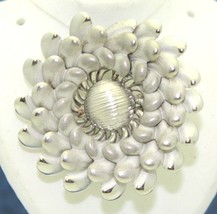 FLOWER PIN / BROOCH REAL SOLID .925 STERLING SILVER 8.8 g - $932.78 MXN