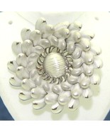 FLOWER PIN / BROOCH REAL SOLID .925 STERLING SILVER 8.8 g - $66.98 CAD