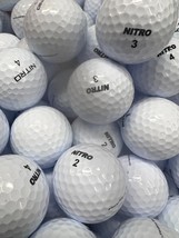 12 White Nitro Near Mint AAAA Used Golf Balls - $16.40