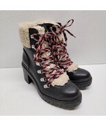 Universal Thread Boots Women SIZE 7 Aubrie Platform Black Faux Leather A... - $325.07 MXN