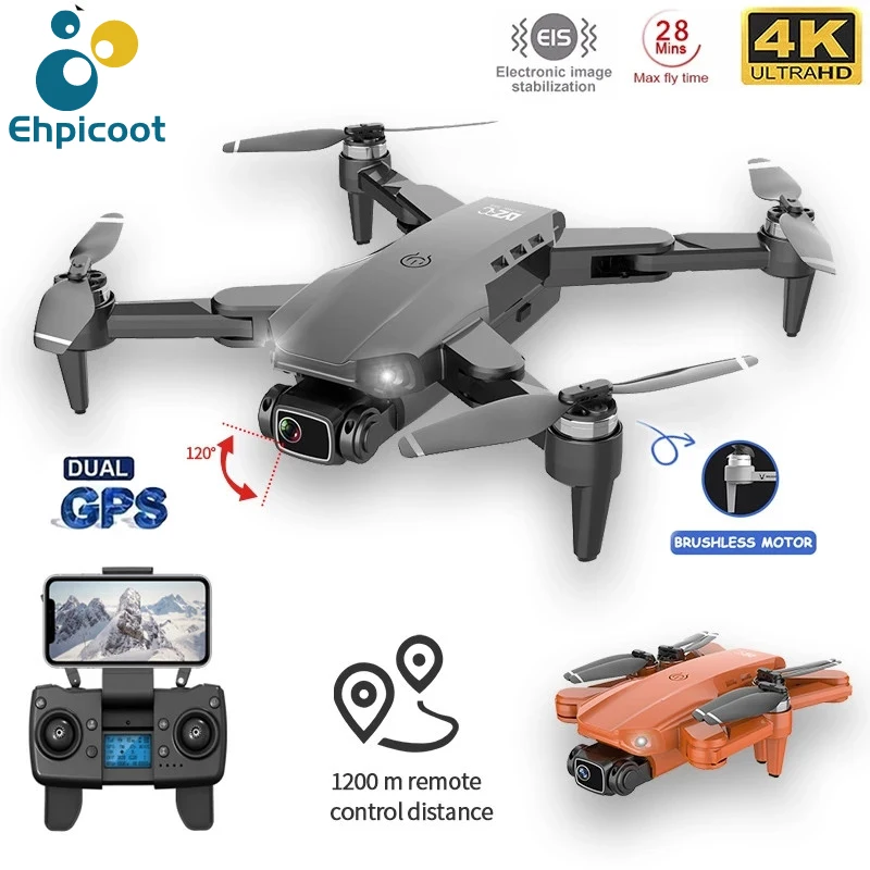 L900 PRO 4K GPS Drone With Camera Brushless Motor 5G FPV Quadcopter 1.2km 25min - £88.10 GBP