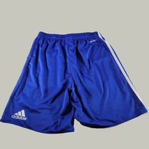 Adidas Boys Shorts XL Youth Polyester Blue Drawstring No Pockets - £6.91 GBP