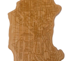 Totally Bamboo Cutting Serving Board Map of Seattle Washington1 100% Bamboo - $14.80