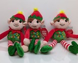 Lot of 3 Make the Season Bright ELF Santa Helper Merry Christmas Long-Le... - $28.61