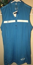 NWT WOMEN&#39;S ADIDAS GOLF PUREMOTION TOUR SLEEVELESS POLO CHERRY CREEK CC ... - £27.21 GBP