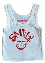 Rowdy Sprout girls smile tank top in White - £23.18 GBP