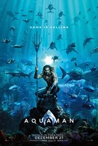 Aquaman Movie Poster 24x36&quot; 27x40&quot; 32x48&quot; James Wan Jason Momoa 2018 Film Print - £9.41 GBP+