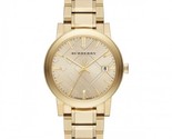 Burberry BU9033 The City Champagne Dial Gold-Tone Unisex Watch - £158.48 GBP