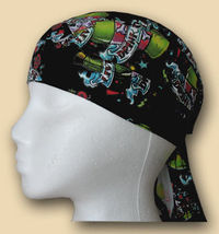Live To Drink Headwrap - Black - $5.40