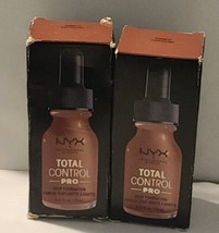 2-NYX Total Control Drop Foundation color TCDF17 Cappuccino  New Packag- 0.43 oz - $14.10