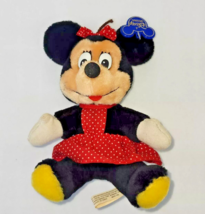 Vintage Original Disneyland Walt Disney World 7&quot; Minnie Mouse Plush Toy - 1980&#39;s - £7.72 GBP