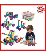 STEM Learning Toy: 64-Piece Multicolor Building Blocks for Creative Kids... - $63.34 CAD