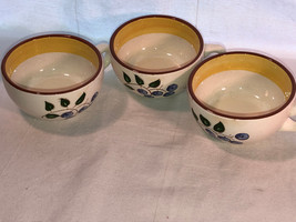Three Stangl Pottery Blueberry Cups USA  - £15.84 GBP