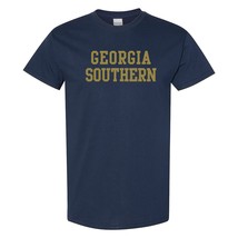 AS01 - Georgia Southern Eagles Basic Block T Shirt - Small - Navy - £19.17 GBP