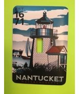 Nantucket Lighthouse Metal Light Switch Cover outdoors - £7.30 GBP