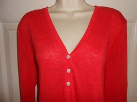 Cute red size Large Victoria Secret knit long sleeve sweater Top w/ gift bag  - £11.25 GBP