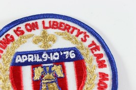 Vintage Chickasaw Liberty&#39;s Team Show Gold Boy Scouts America BSA Camp Patch - £8.73 GBP