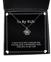 Love Wife, I Wish to be The Luckiest for Having Such a Wonderful Wife Li... - £39.52 GBP