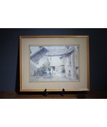 Old watercolour painting of Hawkshead village - $1,712.61 MXN