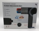 Sharper Image POWERBOOST PRO+ Hot + Cold Percussion Body Massager Black ... - $45.54