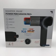 Sharper Image POWERBOOST PRO+ Hot + Cold Percussion Body Massager Black ... - £35.68 GBP