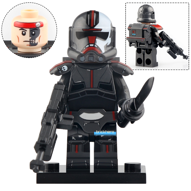Hunter (The Bad Batch Clone Force 99) Star Wars Lego Minifigure Brick Toys Gift