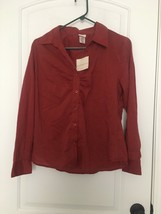 Covington Women&#39;s Striped Button Up Shirt Casual Size Large - £26.05 GBP