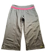 Nike Size Small Womens Gray Active Performance Wide Leg Training Capri P... - $138.03 MXN