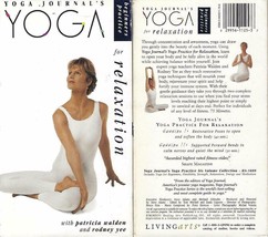 Yoga Journal&#39;s Yoga Practice for Relaxation VHS Patricia Walden - £5.62 GBP