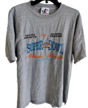 1999 NFL Super Bowl XXXIII 33 Denver Broncos Atlanta Falcons XL Gray T-Shirt  - £11.93 GBP