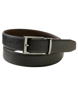 Banana Republic Mens Black Brown Vegan Leather Reversible Dress Belt, 38... - $60.91 CAD
