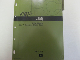 John Deere PC-1353 Elettrico Motosega Nessun 7 Parti Catalogo Manuale OE... - $20.99
