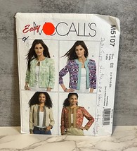 McCall&#39;s 5107 Size 14-20 Misses&#39; Miss Petite Jackets and Flowers - £4.51 GBP