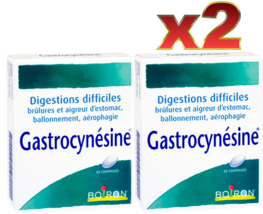 2 PACK Boiron Gastrocynesin for stomach pain x60 tablets - $24.99