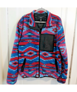 Forever 21 Men’s XL Geometric Southwest Fleece Jacket Zip Up Quilted Lining - $587.01 MXN