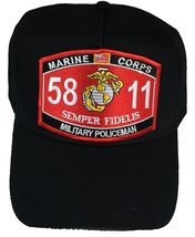 Marine Corps 5811 Military Policeman MP MOS Patch HAT - Black - Veteran Owned Bu - £17.07 GBP