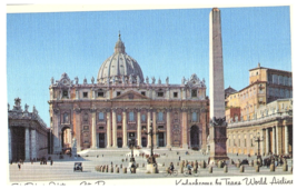 Kodachrome by Trans World Airlines St Peters Vatican City Rome Airline Postcard - £7.75 GBP