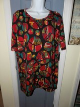 LuLaRoe Irma Black W/ Geometric Circles Size S Women&#39;s EUC - £16.92 GBP