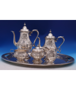Chateau Rose by Alvin Sterling Silver Tea Set 6pc (#8492) Fabulous! - $168,791.45 MXN